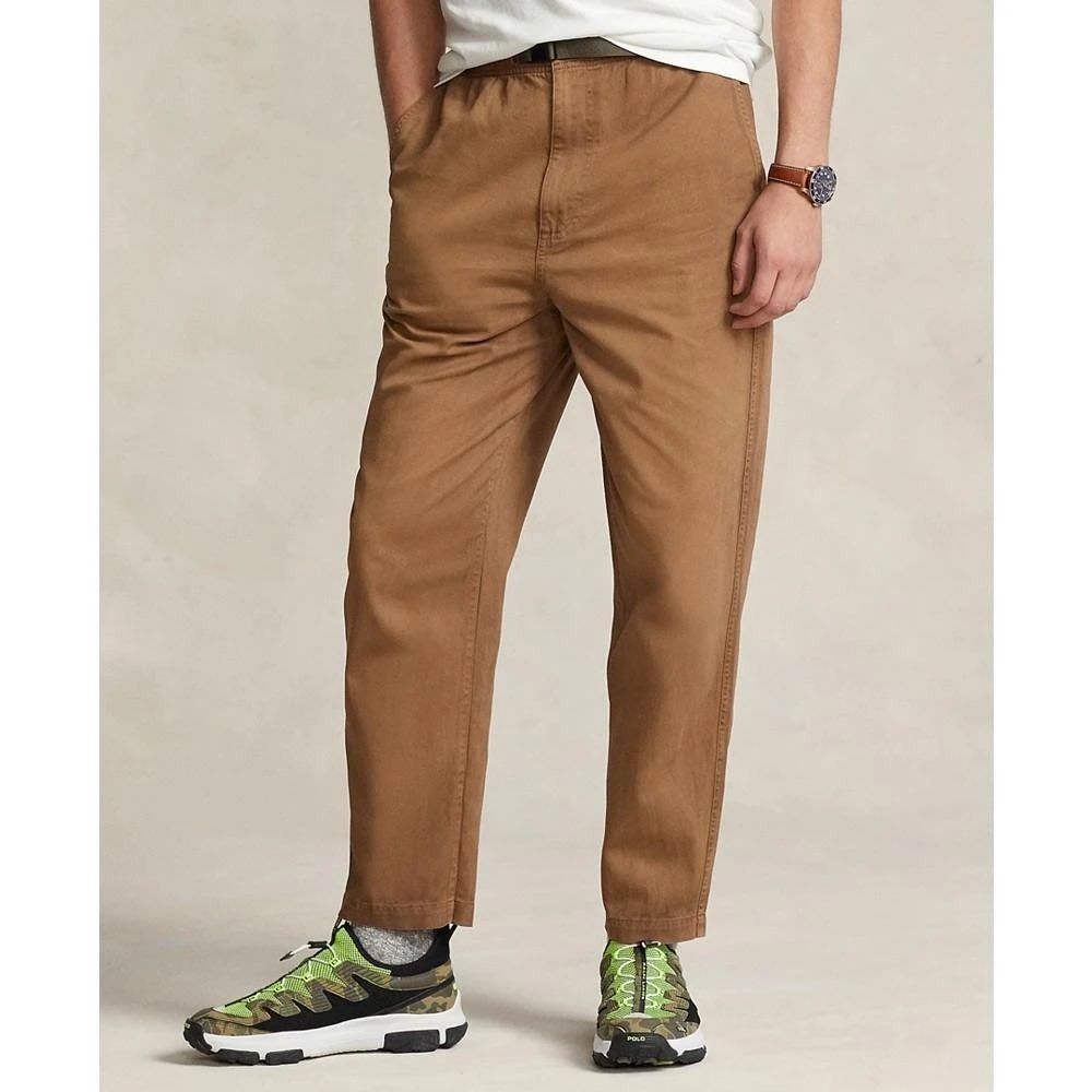 Polo Ralph Lauren Relaxed Fit Twill Hiking Pants Brown Belted Outdoor 36x28 Lg‎